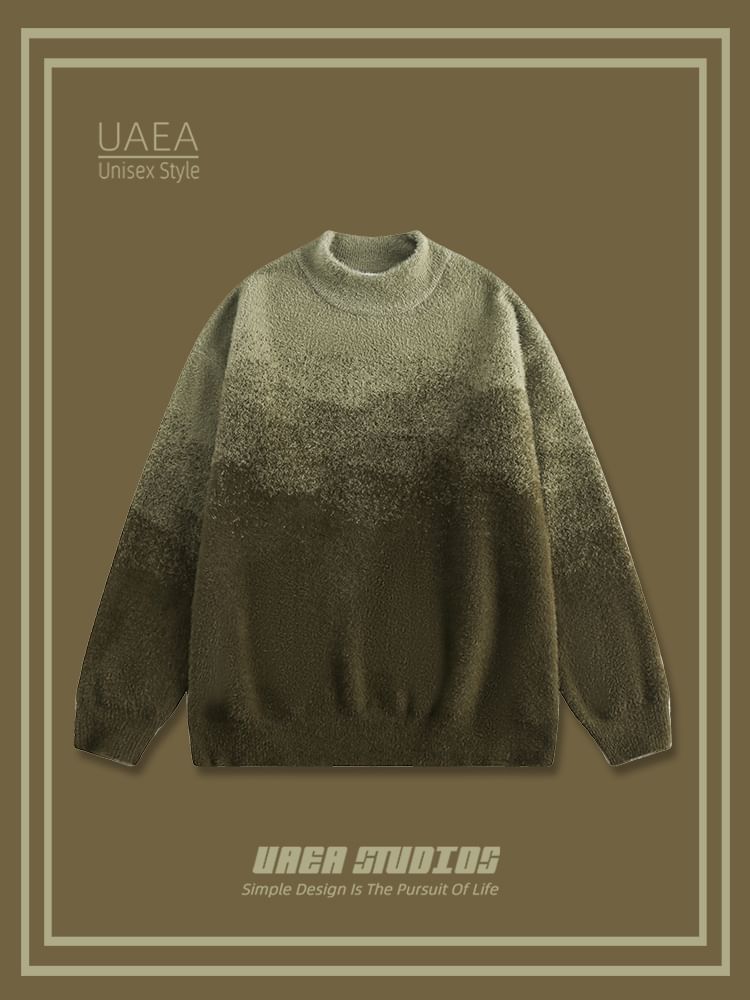 Chuoku - Mock Neck Gradient Trui