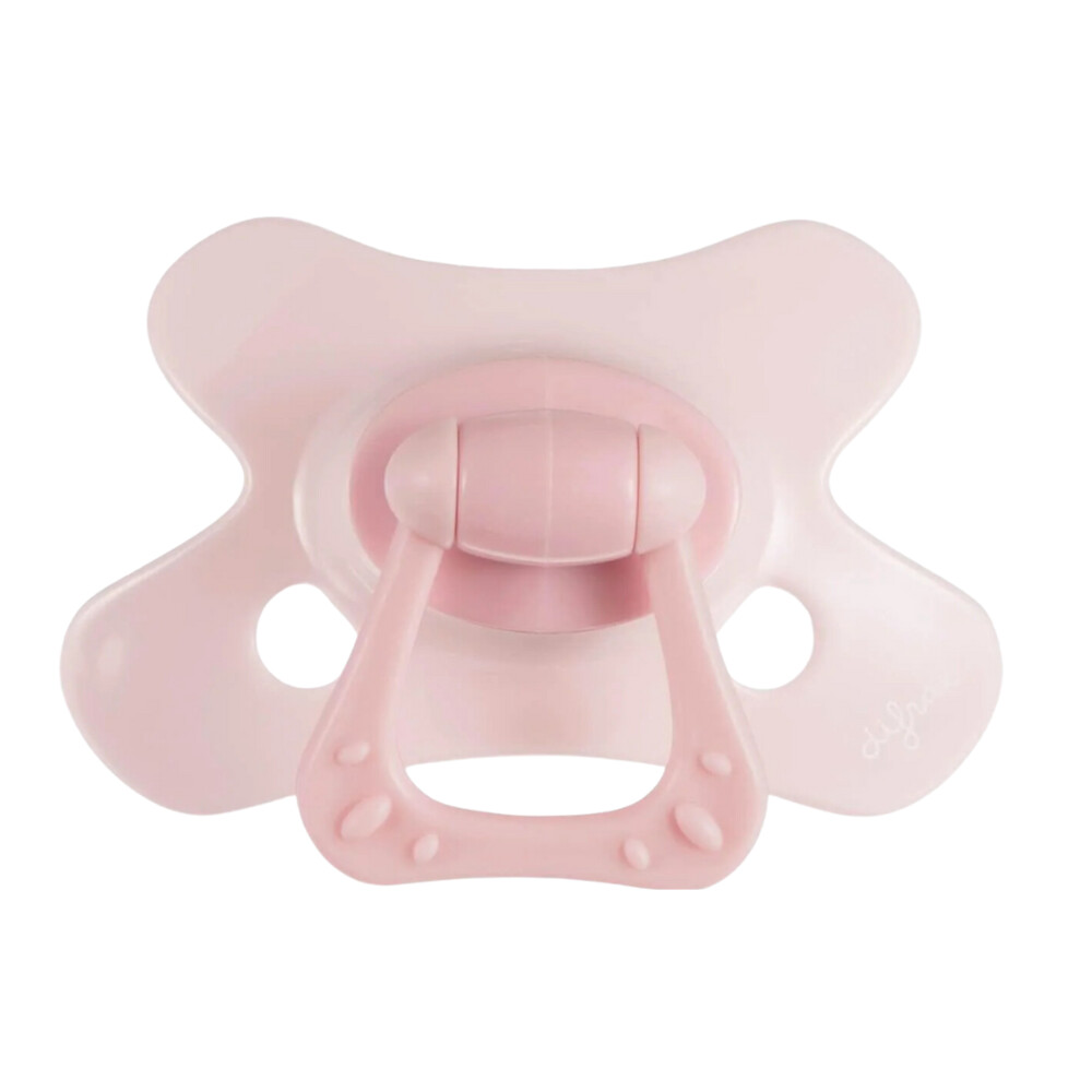 Difrax Fopspeen Natural 6+ mnd Roze