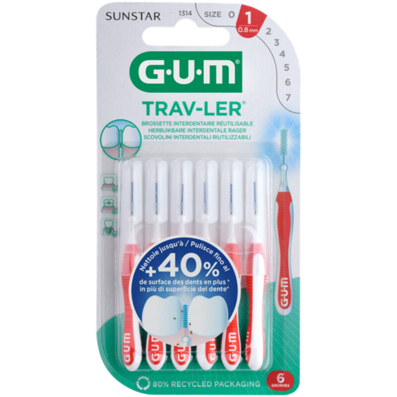 GUM Trav-Ler rager 0,8 mm