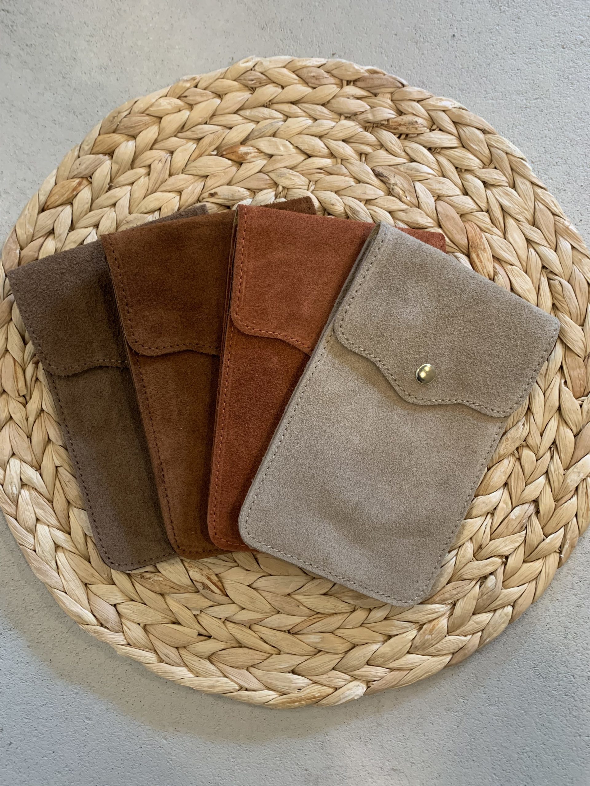 Phone Bag - Nora - Suede Roest
