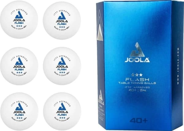 Bordtennisballer JOOLA Flash 40+, 6 stk.
