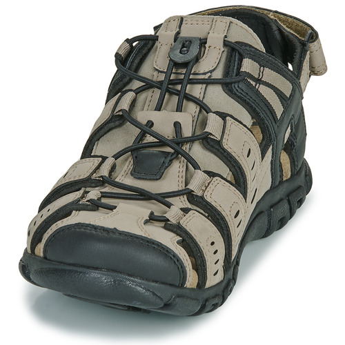 Geox - UOMO SANDAL STRADA - Beige / Noir