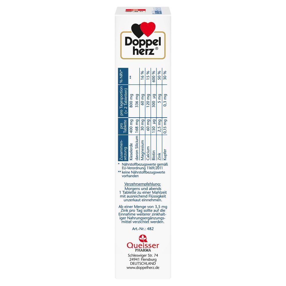 Doppelherz® aktiv Kieselerde + Biotin + Zink Tabletten