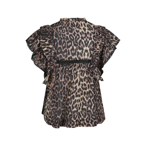 Neo Noir Jayla Leo Voile Bluse, Leopard, 34