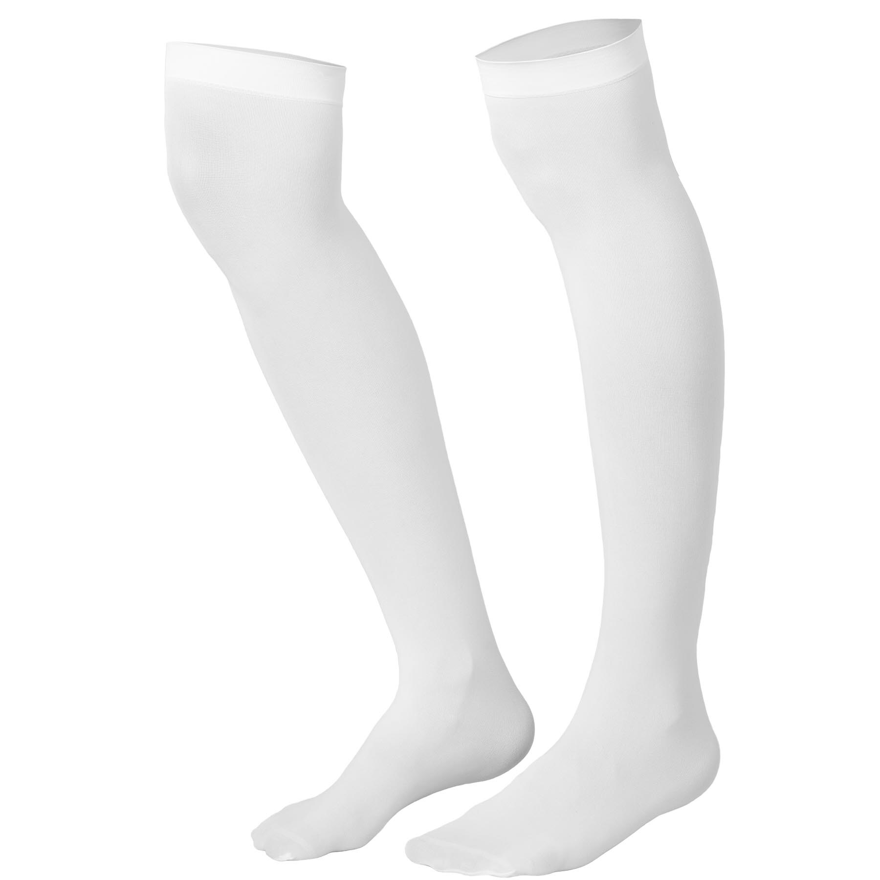 tectake® Overknee-Strümpfe weiß