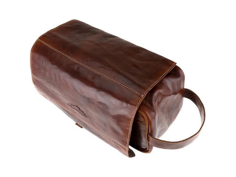 Alpenleder Necessaire Roll Up Necessaire, Hellbraun