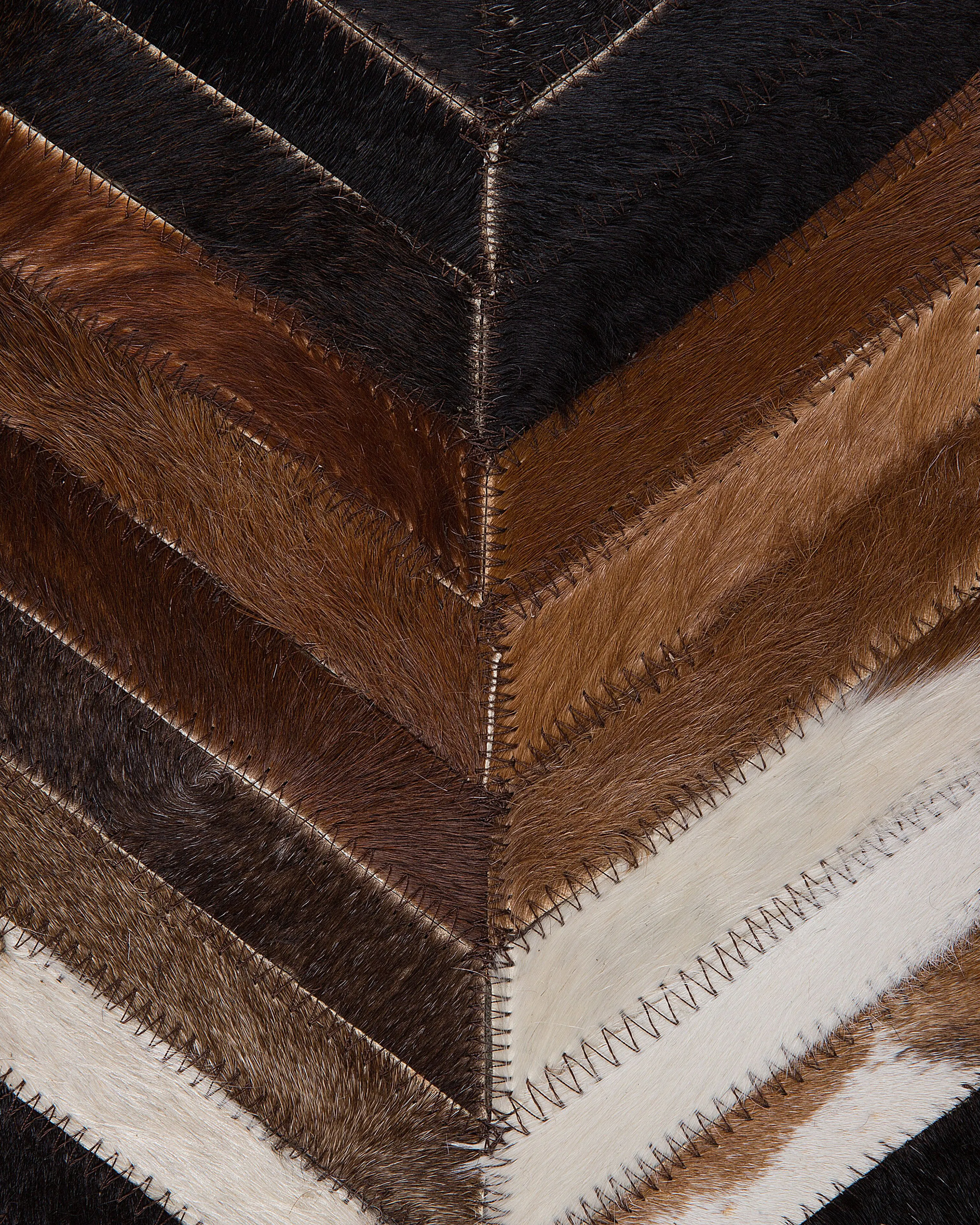 Vloerkleed BALAT Bruin 160 x 230 cm Leer