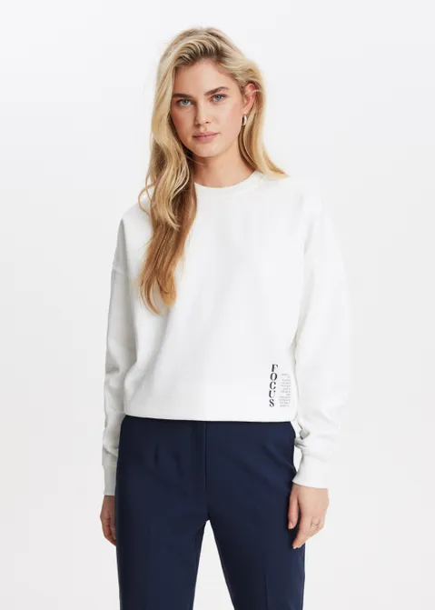 Sweater met print grow off-white (WIT.O)