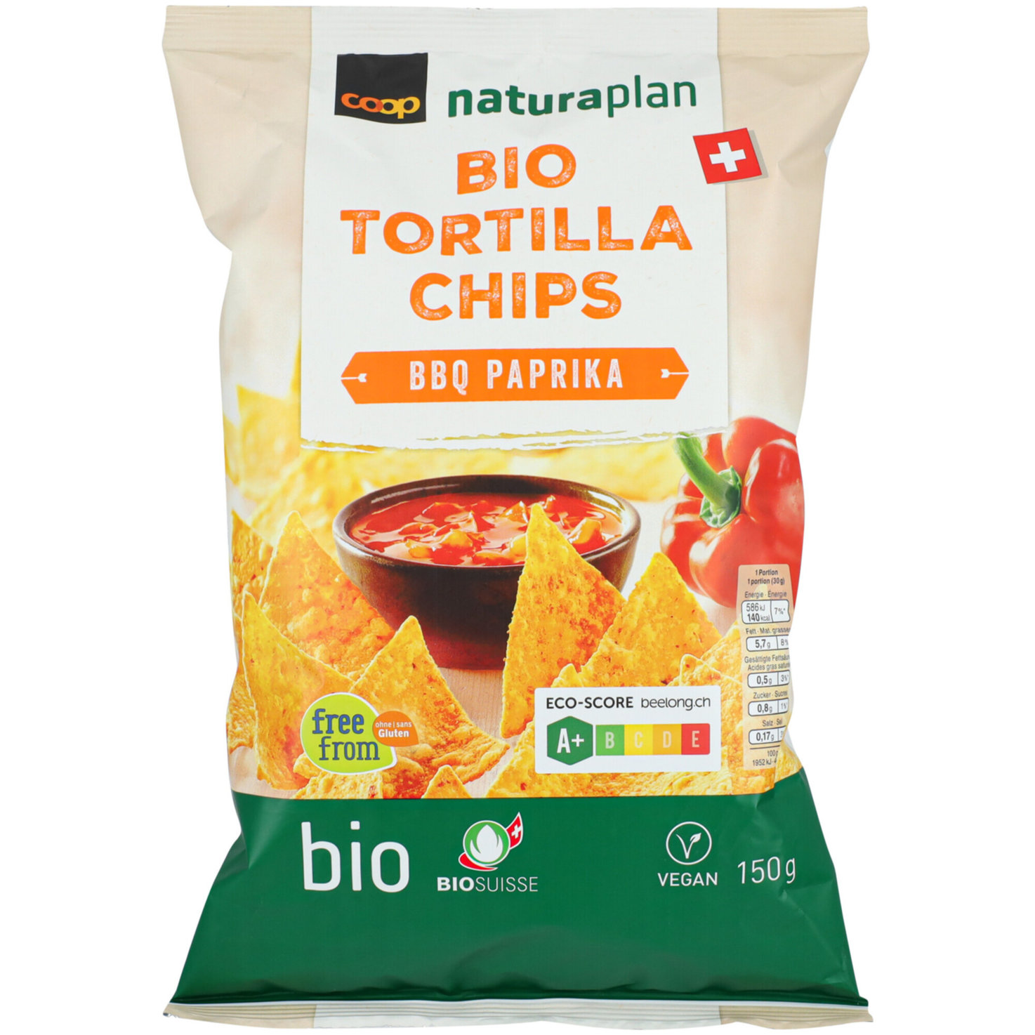 Naturaplan Bio Tortilla Chips BBQ Paprika