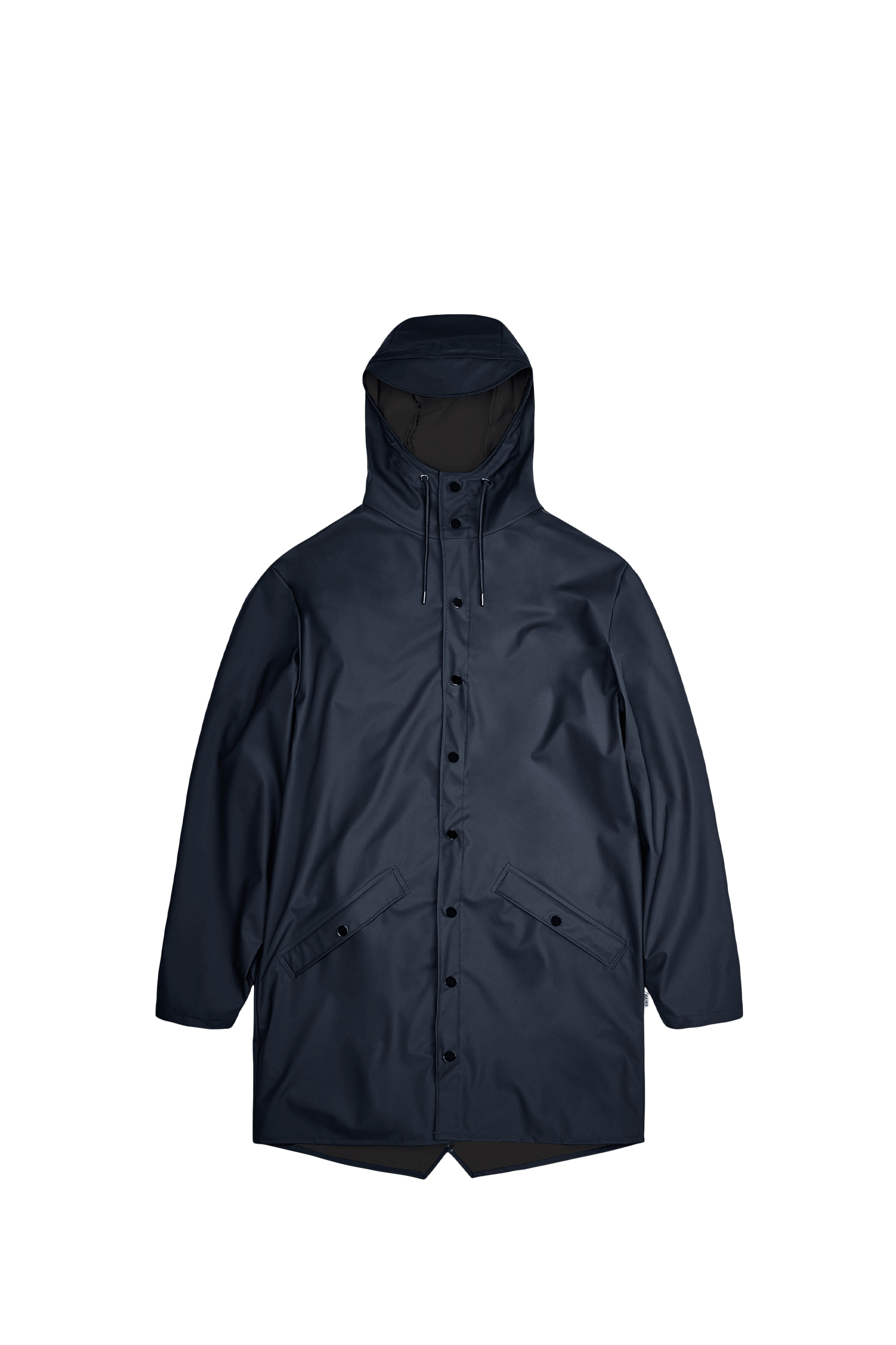 RAINS Coupe-vent imperméable long à capuche  Long Jacket W3 Bleu