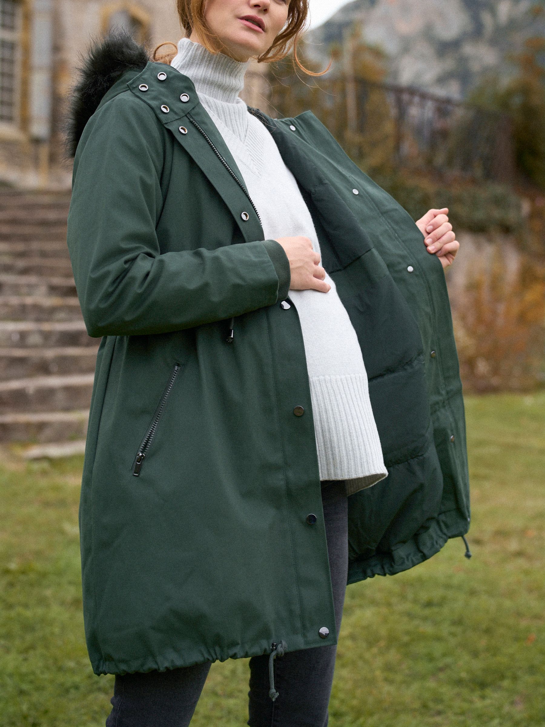 Seraphine Premium Sub-Zero Down Filled 3-In-1 Maternity & Babywearing Parka