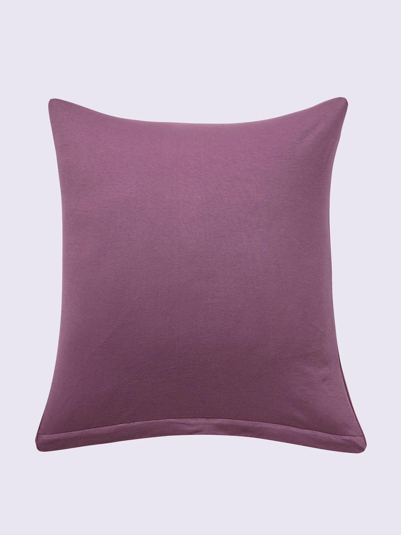 Housses de coussin jersey fin maco à repassage superflu