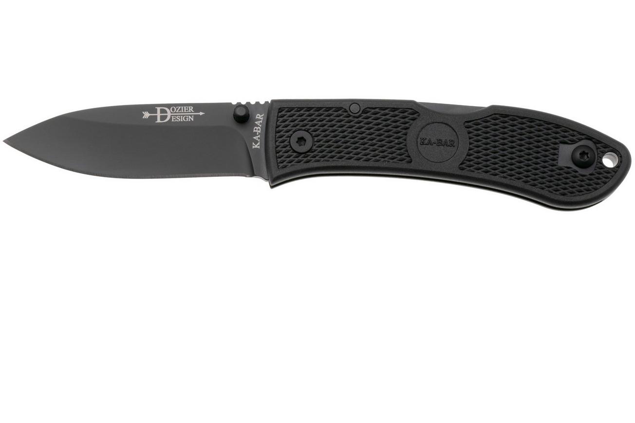KA-BAR Dozier Folding Hunter 4062S35, Black S35VN, Black Zytel zakmes