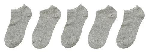 5 paires de socquettes homme gris