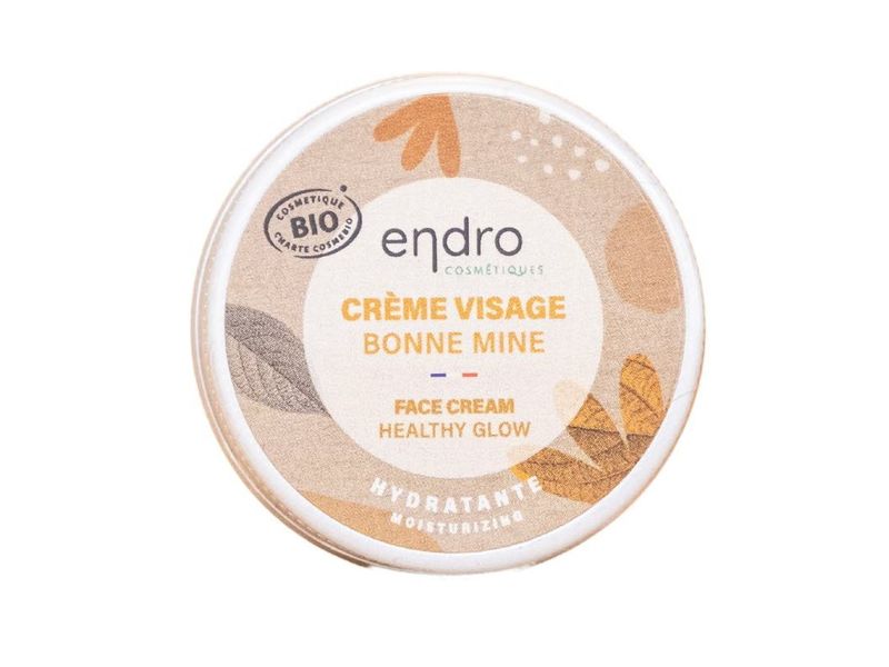 endro Mini Geischtscrème Gesundes Strahlen 15 ml Organische, feuchtigkeitsspendende Gesichtscreme ohne Parfüm