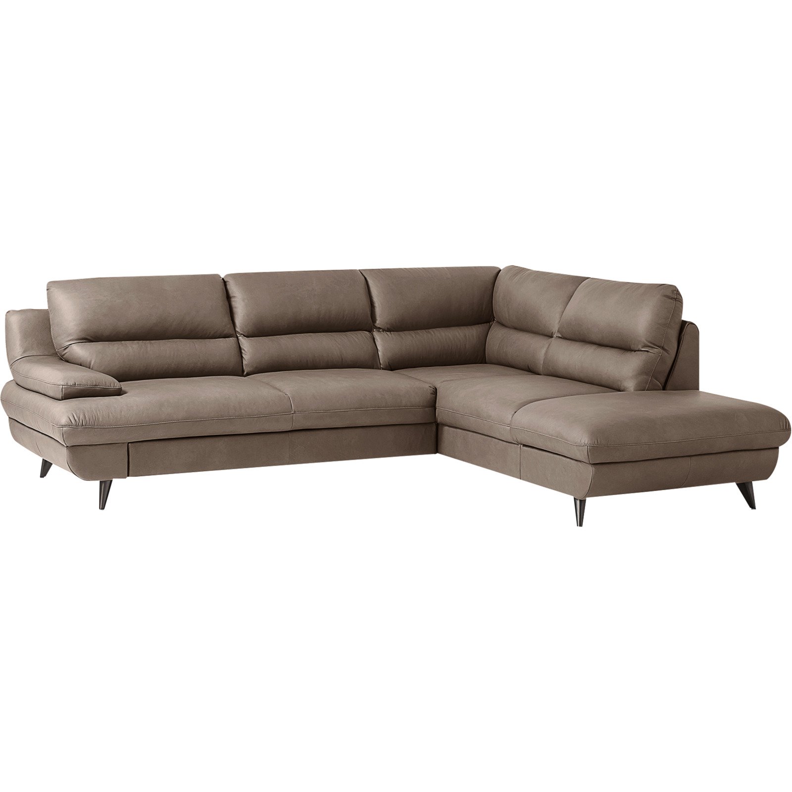 Ecksofa Pike Leder, Ottomane rechts