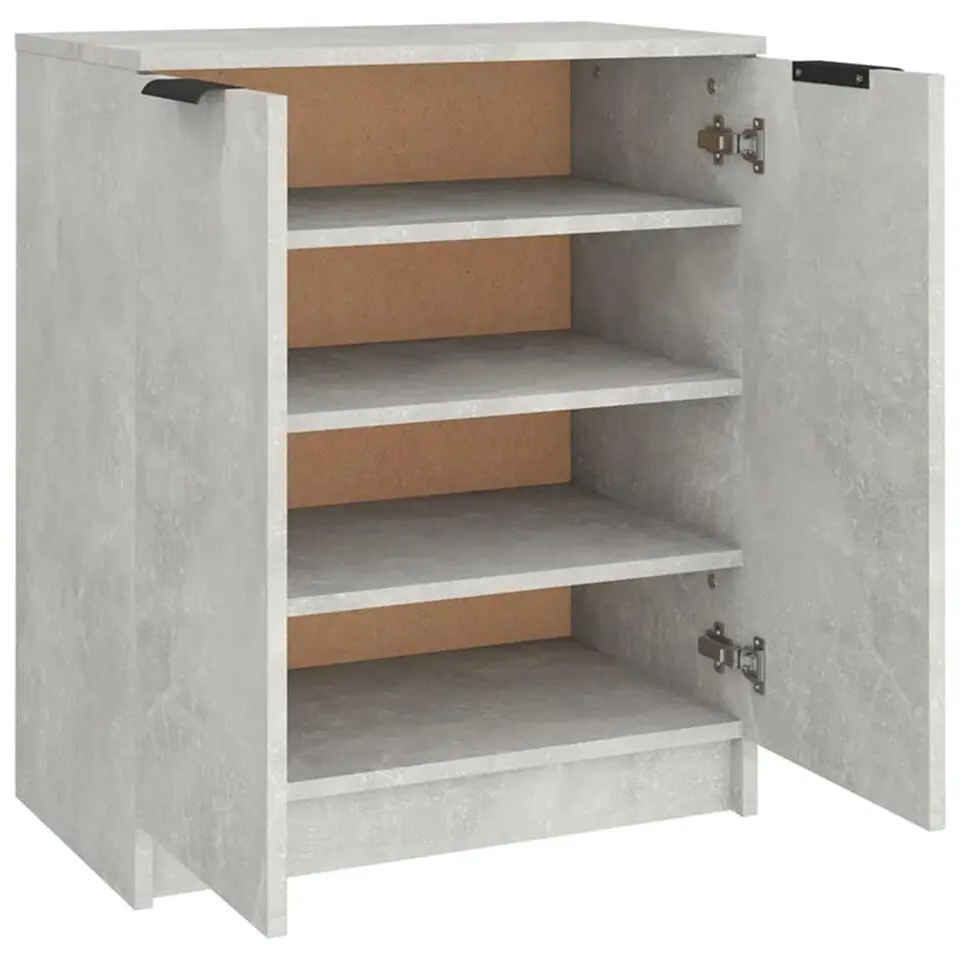 vidaXL - Schoenenrek - Grijs - Bewerkt hout