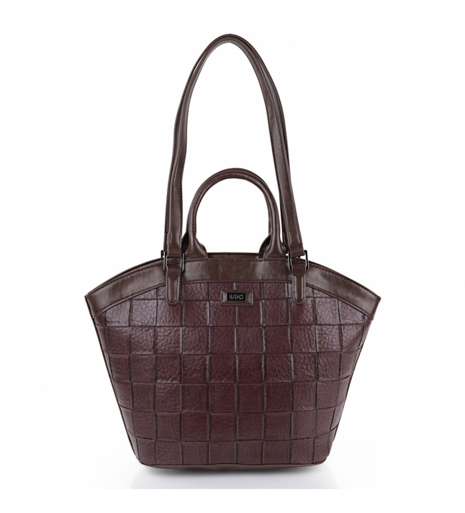 Lois Bolso Tote duplo asa LOIS 316581 cor marrom