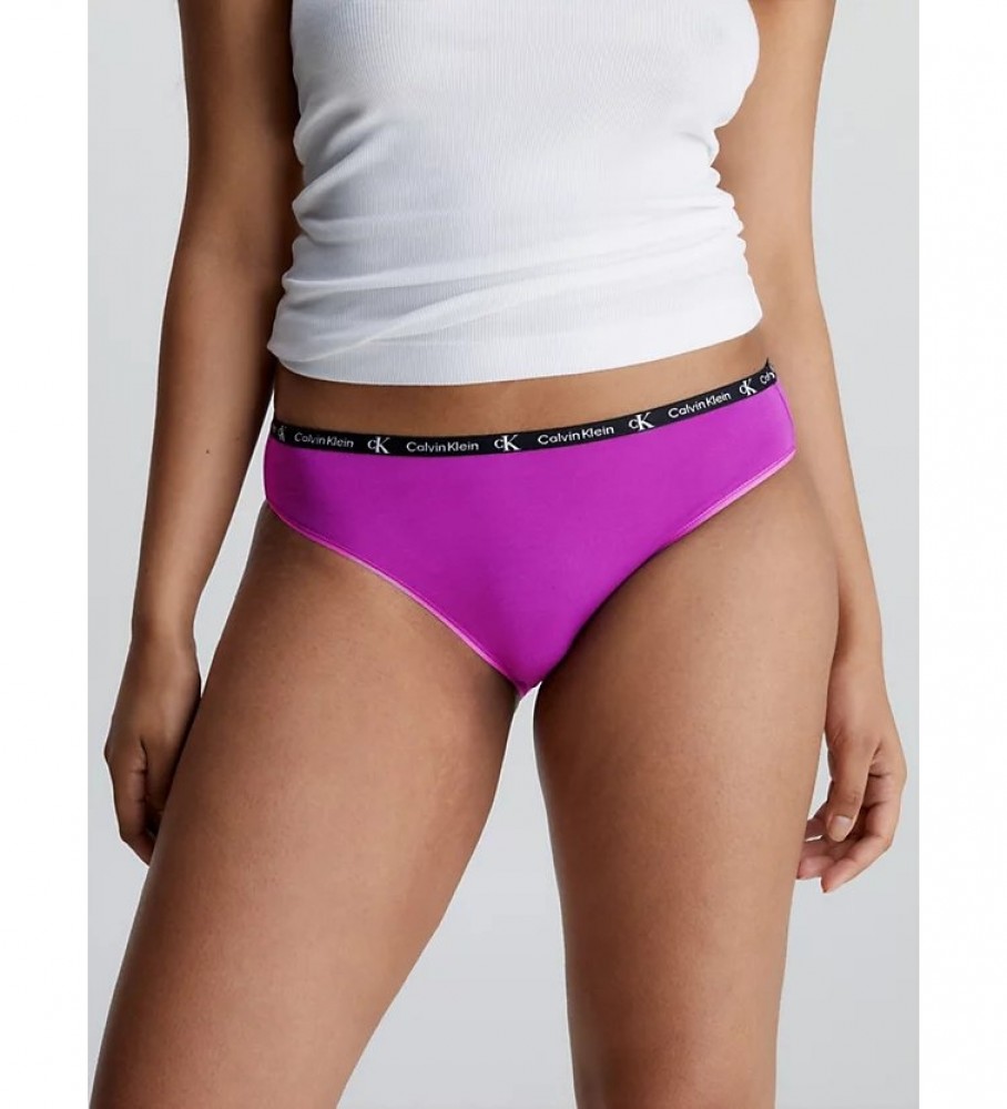 Conjunto de 7 calcinhas clássicas multicoloridas da Calvin Klein