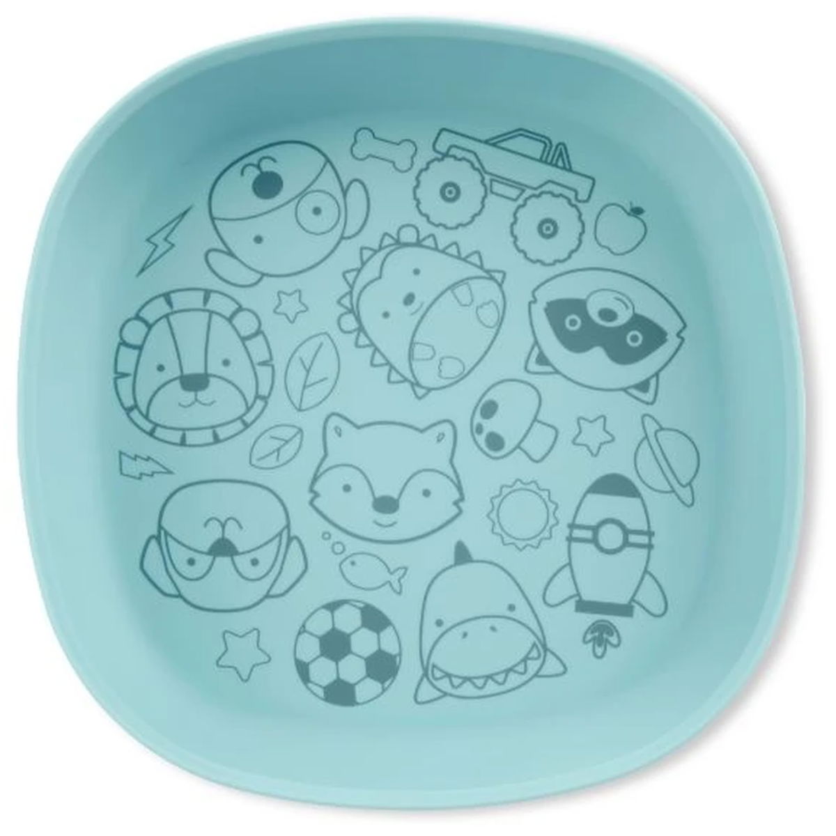 Skip HopSkip Hop   Squad Silikon Teller blau