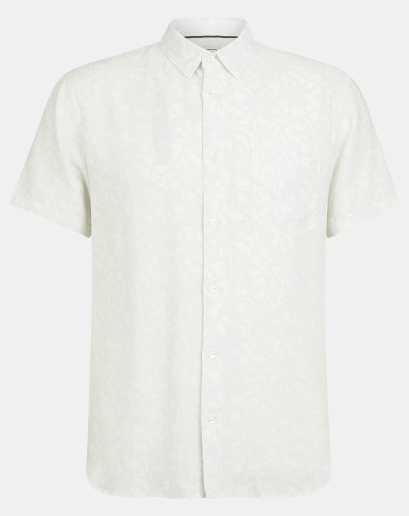 Oxbow Chemise slim Cermid imprimée fleurs blanche