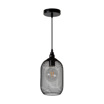Lucide hanglamp Mesh zwart Ø15 cm
