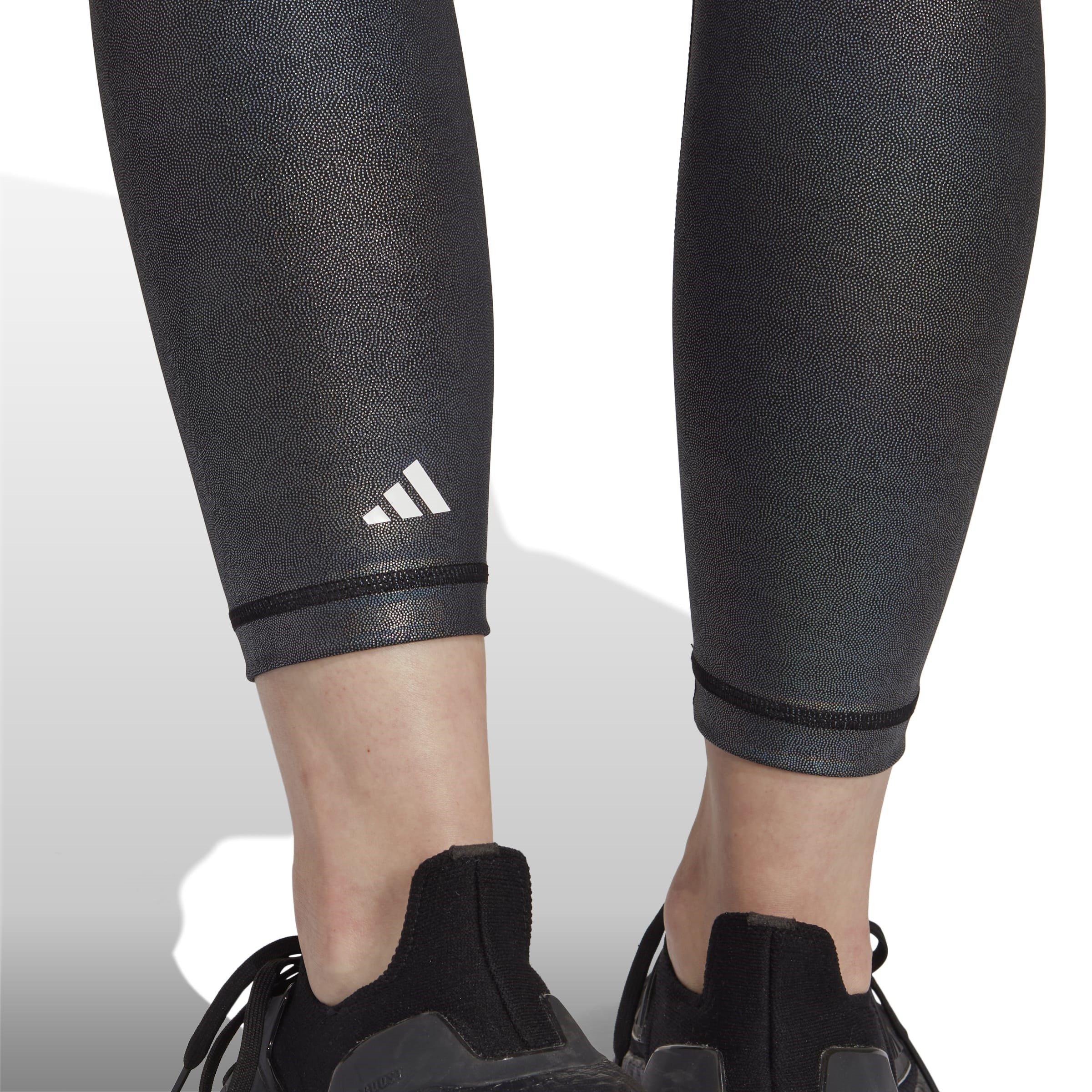 adidas Optime Training Shine 7 8 Gym Leggings Womens