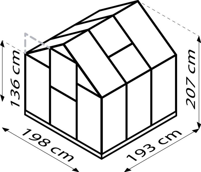 Vitavia - Triton - Tuinkas - Aluminium - Windstabiliteit