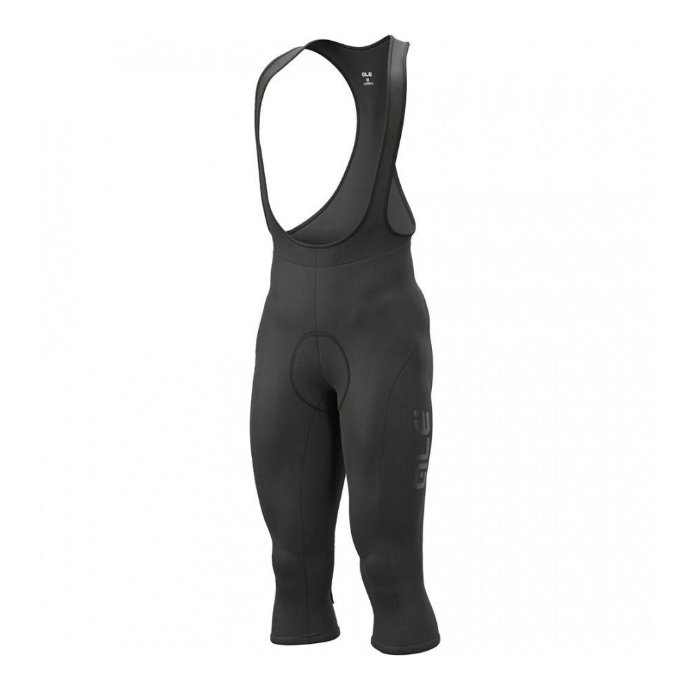 Ale WINTER 3/4 - Cuissard À bretelles Homme black/black