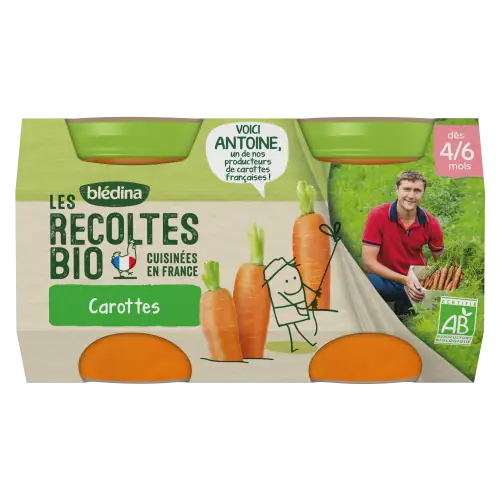 Les Récoltes Bio - Carottes de nos régions - 5095372x130g