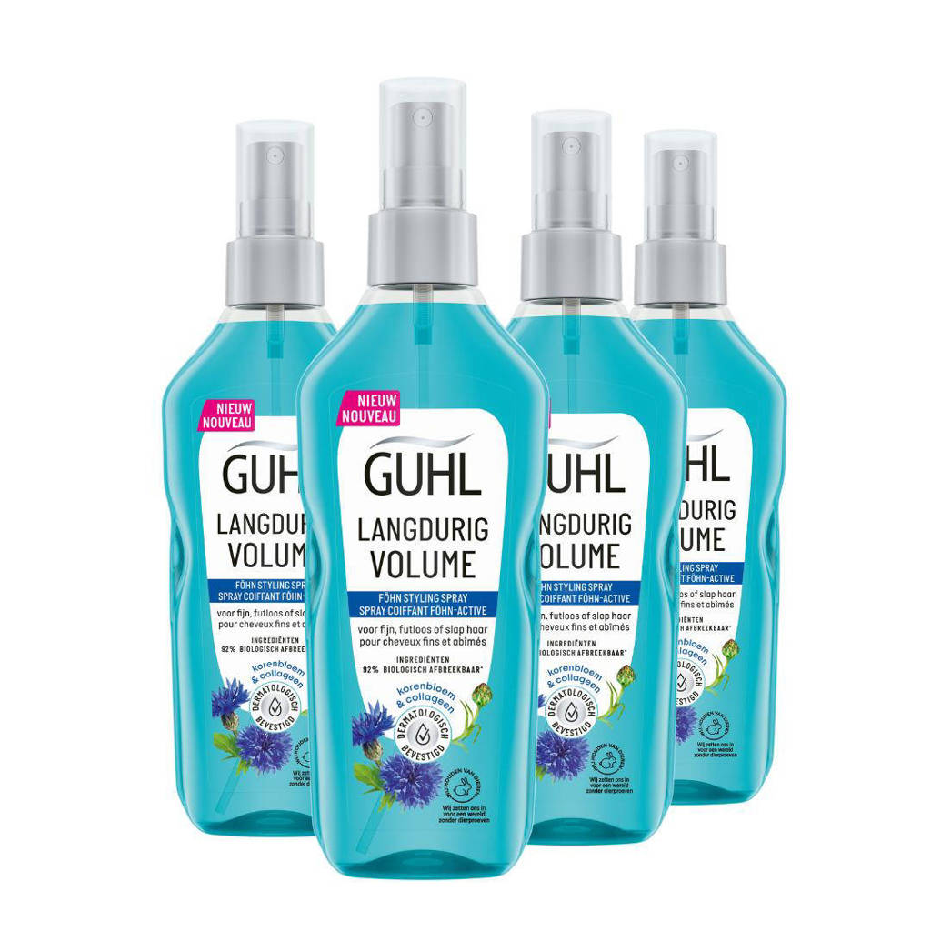 Langdurige Volume Föhn-Active Styling Spray - 4 x 150 ml - voordeelverpakking
