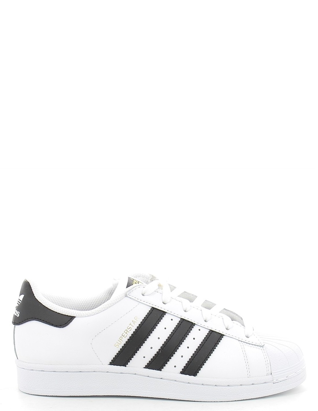 adidas sneakers junior superstar j cuir blanc noir