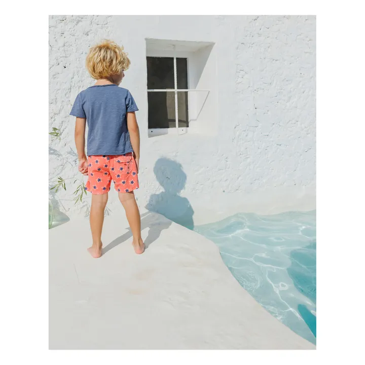 Búho Short de Bain Etoiles | Corail