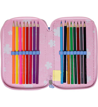 Disney Stitch Federmäppchen m. Inhalt - Hellblau