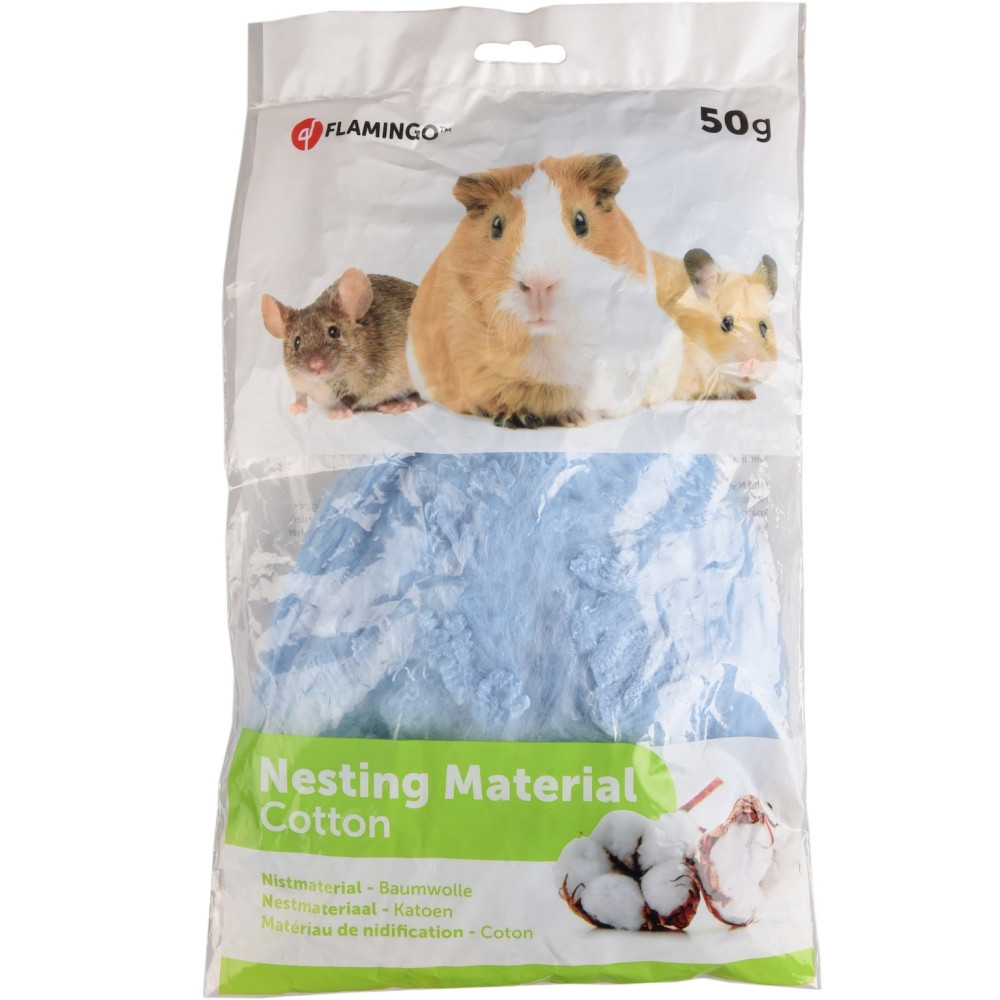 Lit douillet matériaux de nidation coton 50 g couleur aléatoire pour rongeu