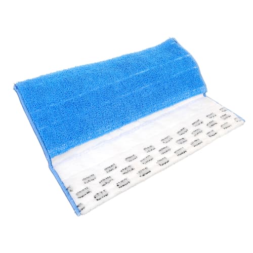 Bandeau de lavage microfibre Ultimate Decitex bleu/blanc 30 x 42 cm