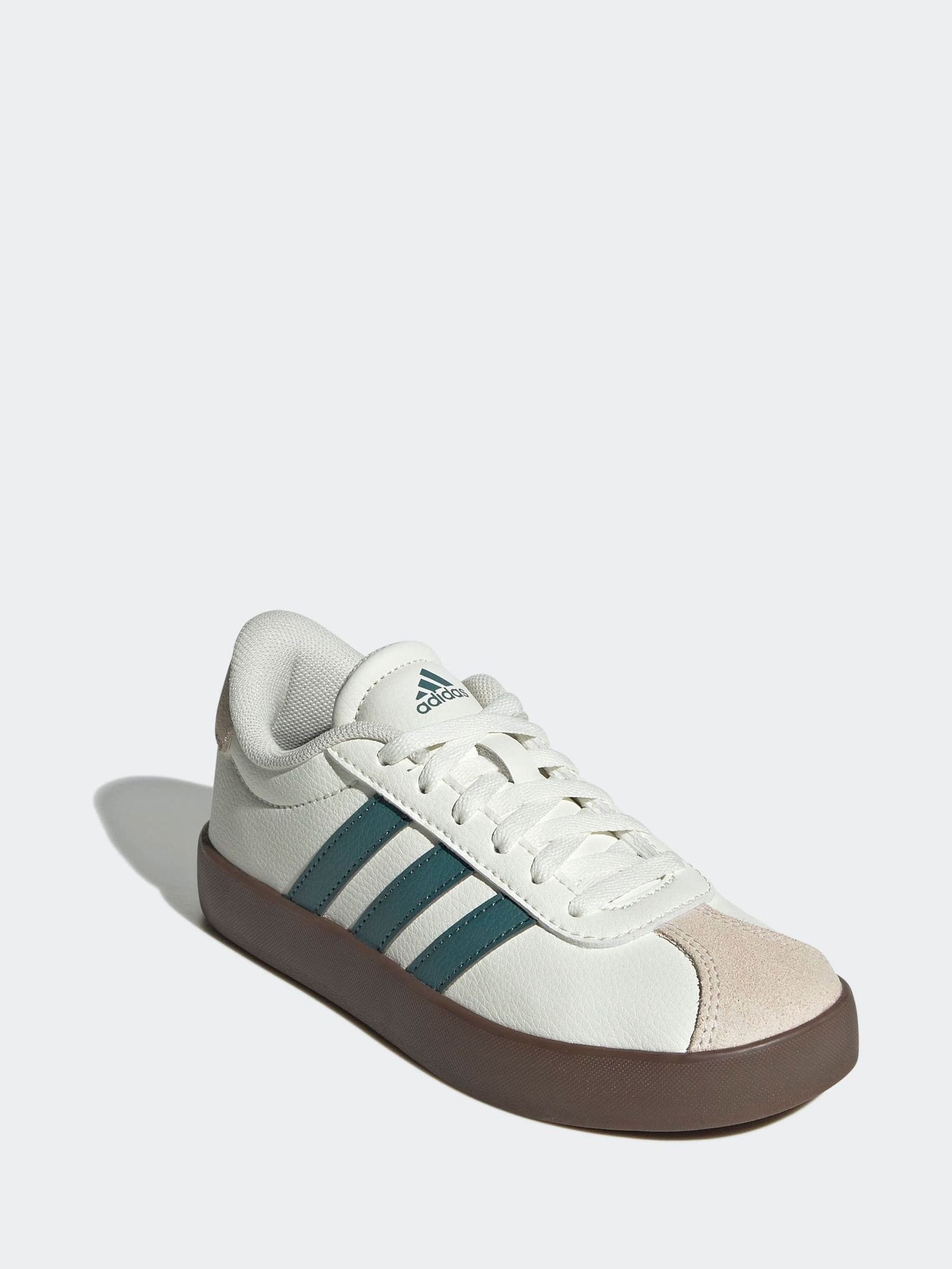 adidas Vl Court 3.0 Suède sneakers met veters voor kinderen
