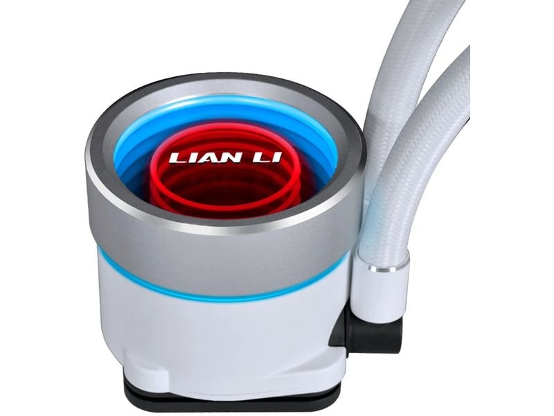 Lian Li Wasserkühlung Galahad II 240 Trinity SL-INF Weiss Wasserkühler für Intel und AMD Prozessorsockel mit leisen RGB-Lüftern