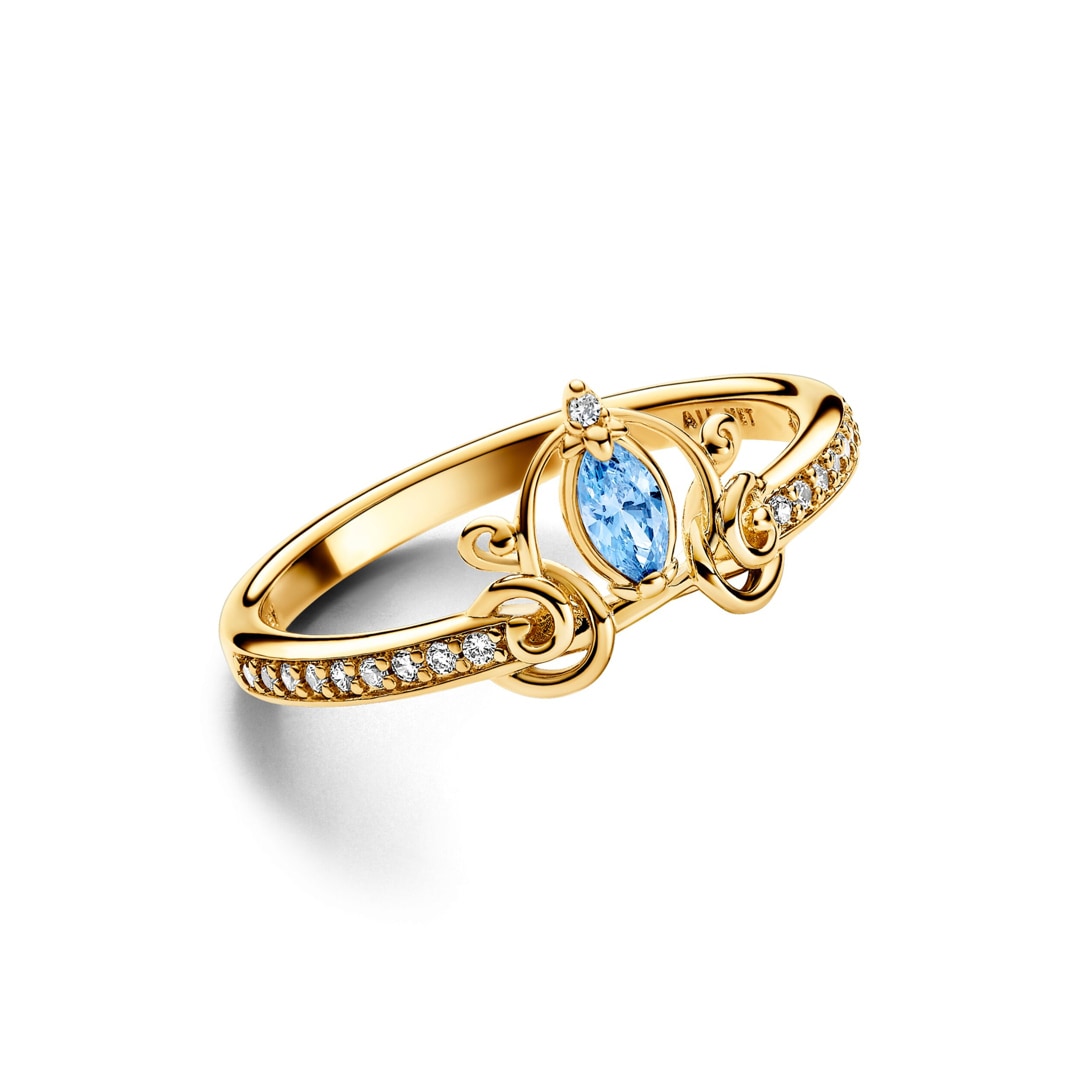 Pandora Gold Disney Cinderellas Kutsche Ring