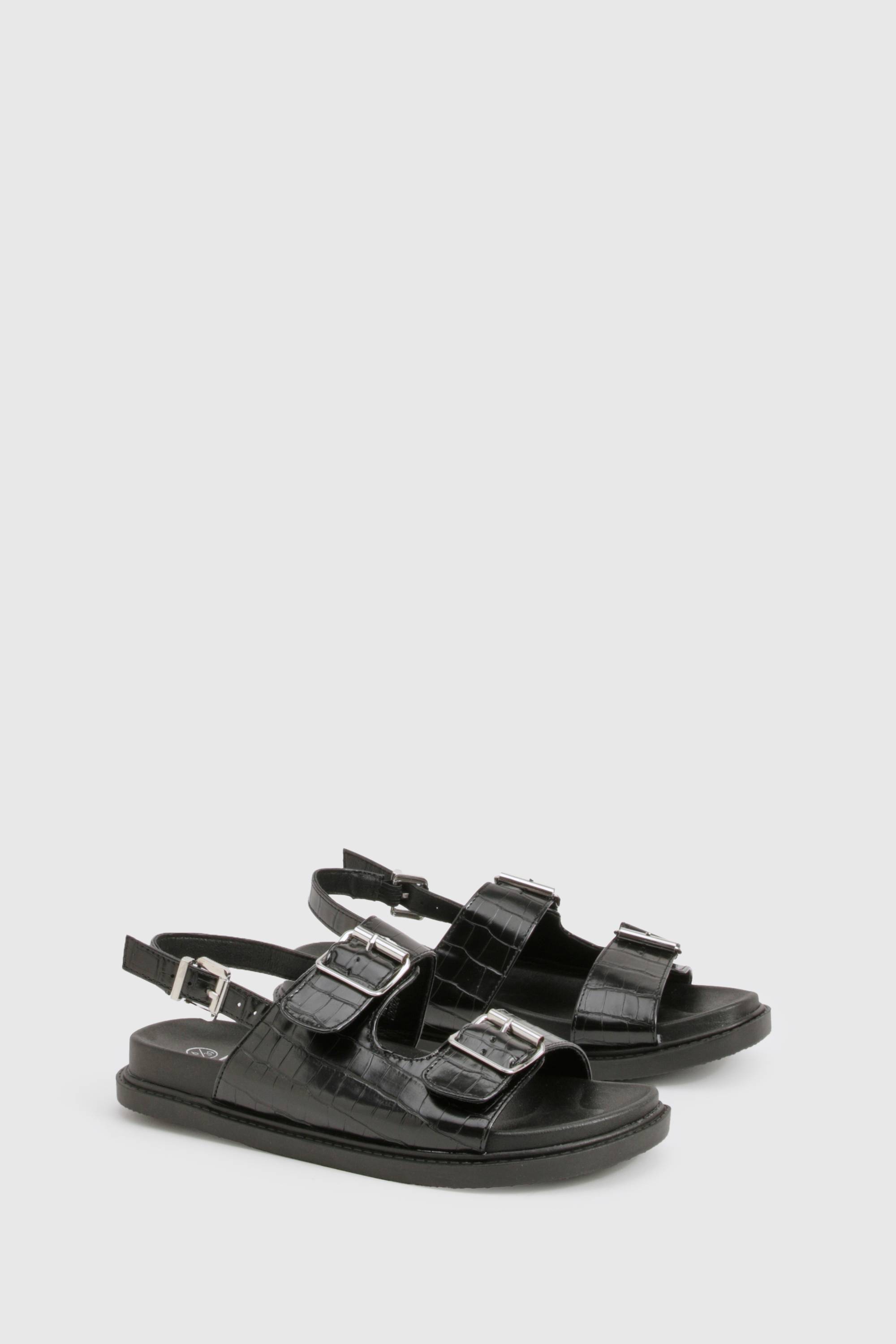 boohoo Sandale Papa Sportive à Double Bride et Coupe Large