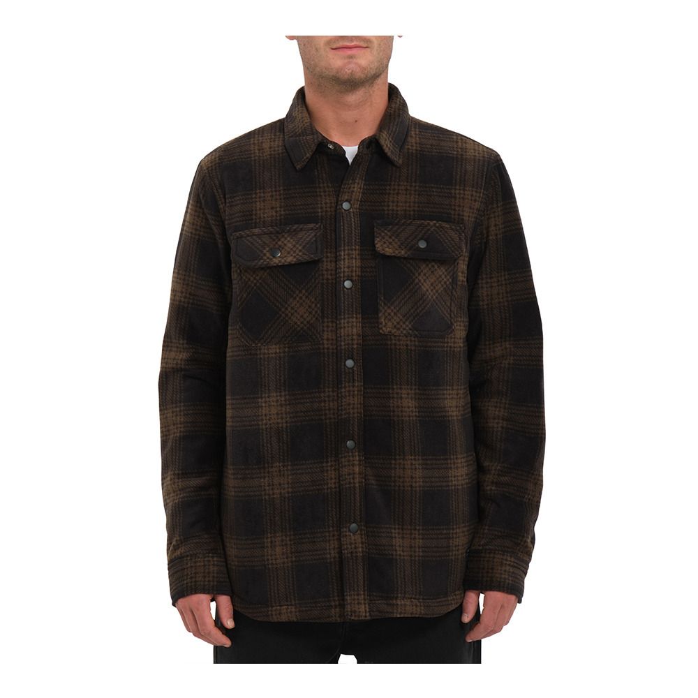 Volcom BOWERED FLEECE - Surchemise Homme bison