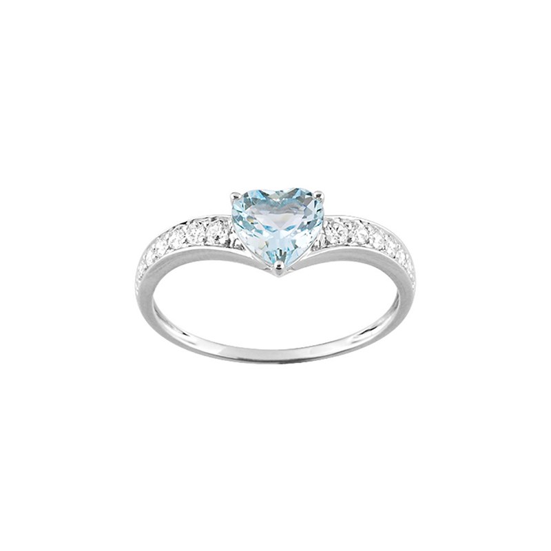 Bague Femme - topaze - Or 18 Carats