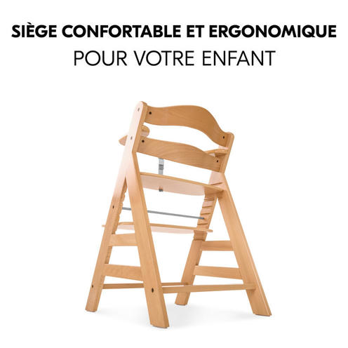 Chaise haute Alpha+ - Bois - HAUCK
