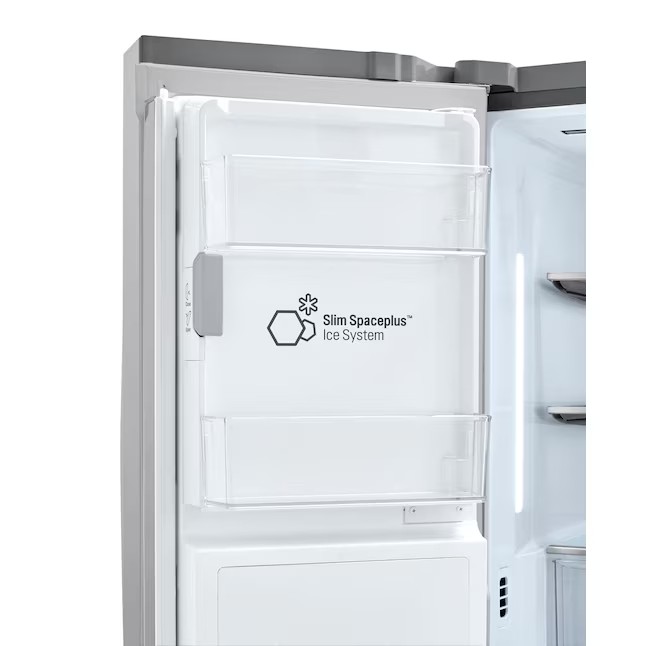 Refrigerador LG Craft Ice Smart com Wi-Fi, 4 portas, 27,8 pés cúbicos, com máquina de gelo dupla (resistente a impressões digitais), certificação ENERGY STAR.