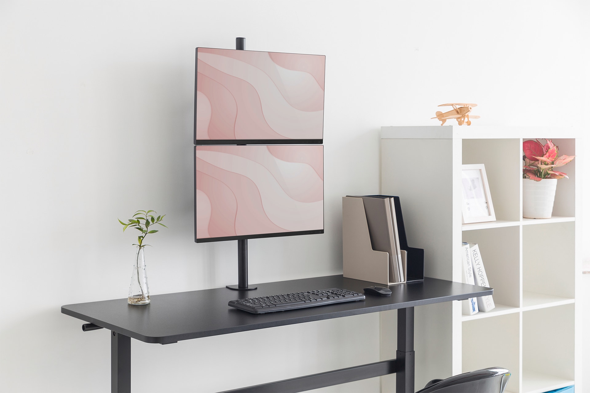 Digitus Monitor-Halterung »Universal Dual Monitorhalter, Vertikal«