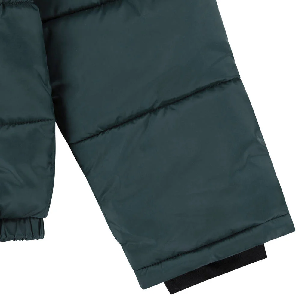 Levi's gewatteerde winterjas COLOR BLOCK donkergroen/wit/groen
