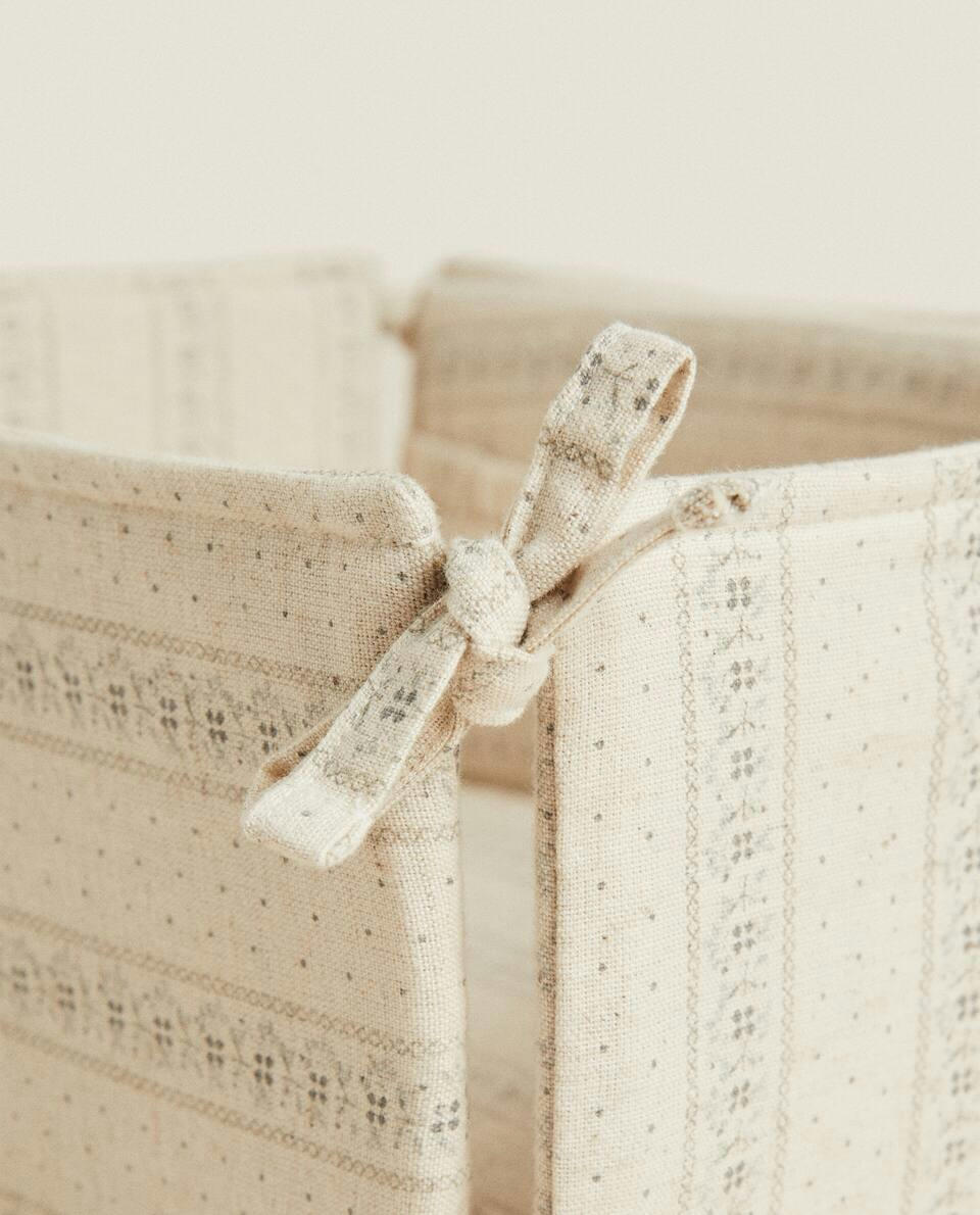 Organizador de roupa de cama com borda