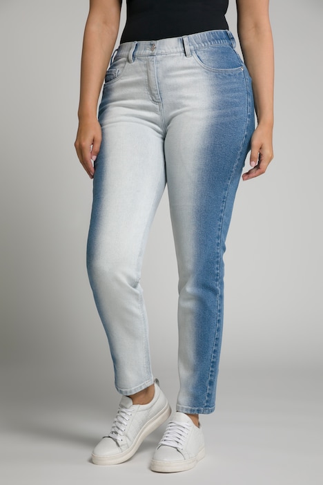 Jeans Sarah, Bleaching-Effekt, High Waist, schmales Bein