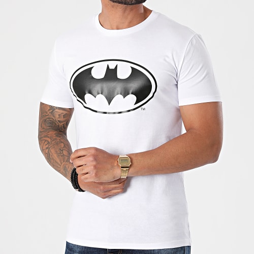 Tee Shirt Logo Blanc Noir