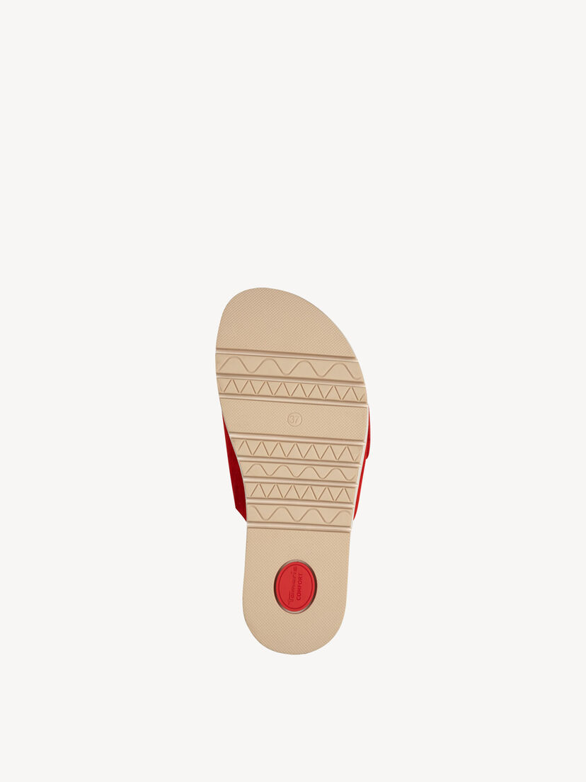 Leren Slipper - rood